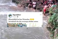 Postingan akun Facebook @Depcolektor, Korba Tenggelam di tempat Wisata Tiwu Pai sudah ditemukan pada, Senin 19/01/2026 siang 