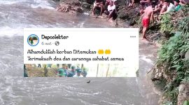 Postingan akun Facebook @Depcolektor, Korba Tenggelam di tempat Wisata Tiwu Pai sudah ditemukan pada, Senin 19/01/2026 siang 
