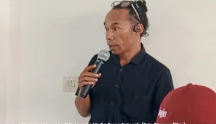 Marcelus, Jurnalis Media Group Network sekaligus mantan Ketua Perhimpunan Wartawan Manggarai Barat (PWMB). 