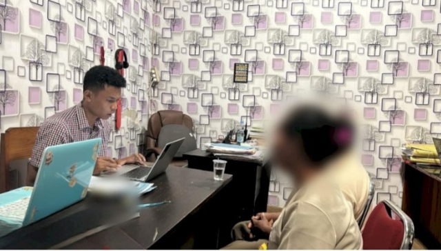 Ruangan Penyidik Polres Mabar saat mengambil Keterangan dari sejumlah saksi