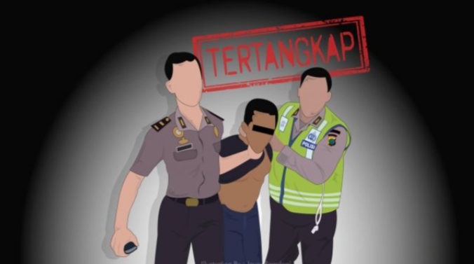Foto (ilustrasi) Saat Satlantas Polres Mabar mengamankan seorang terduga Pencuri HP di Watu Langkas