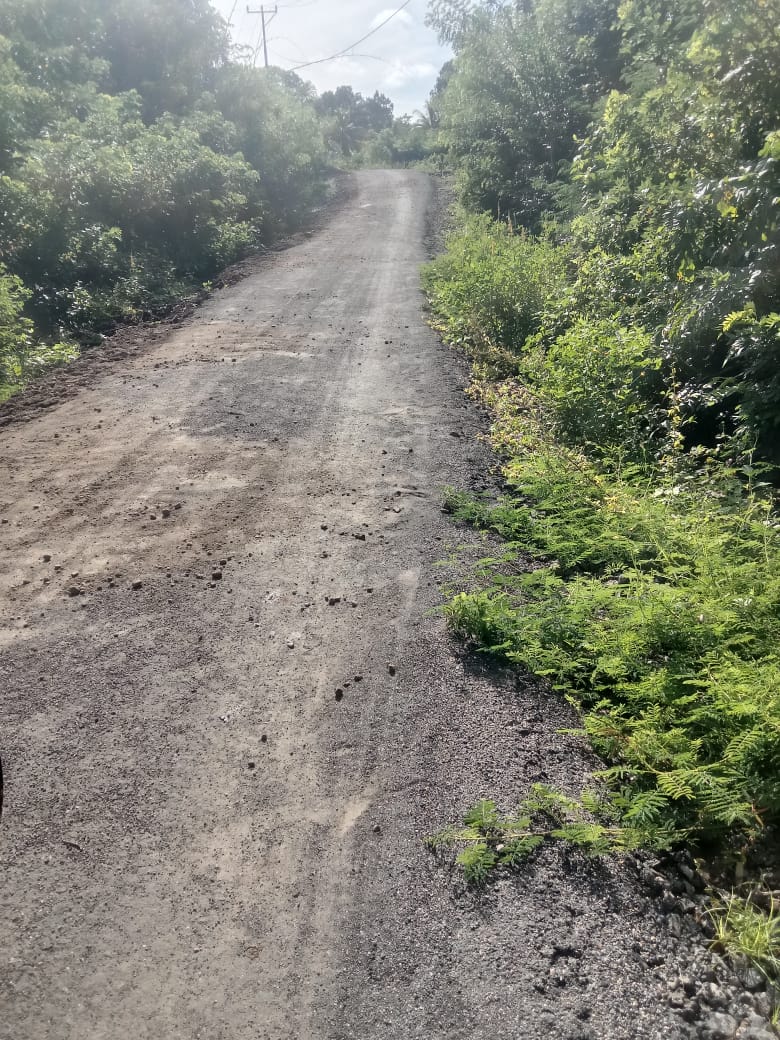 Kondisi Pekerjaan Jalan Lapis Penetrasi (Lapen) Werang - Paku.