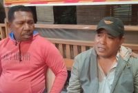 Simon Jeriki dan Siprianus Transurdi, saat diwawancara oleh sejumlah media pada Senin, 01/02/2026 malam