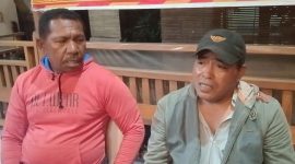 Simon Jeriki dan Siprianus Transurdi, saat diwawancara oleh sejumlah media pada Senin, 01/02/2026 malam