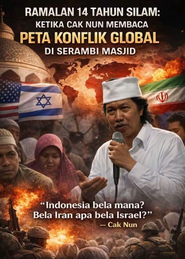 Cak Nun Sudah Meramalkan Konflik Di Kawasan Timur Tengah Anatar Israel Dan Iran Sejak Tahun 2012 Silam.