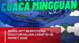 BMKG, Curah Hujan Tinggi Untuk Beberapa Hari Kedepan di Wilayah NTT.