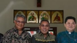 Bupati Manggarai Barat, Edistasius Endi, menghadiri pertemuan strategis bersama para Uskup se-Provinsi NTT.
