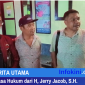 Bandri Jerry Jacob, S.H saat temui sejumlah awak media usai kliennya H diperiksa di Polres Mabar.