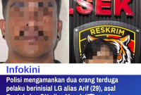 Polisi amankan dua terduga pelaku pengerusakan dan pengeroyokan di jalan Pantai Kuta Bali.