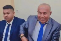 Penasehat Hukum dari H, Aldri Dalton Ndolu, S.H didampingi oleh Bandri Jerry Jacob, S.H.