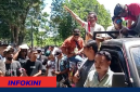 Sergio Try Dedi saat Orator Demo di Kantor BTNK Labuan Bajo.