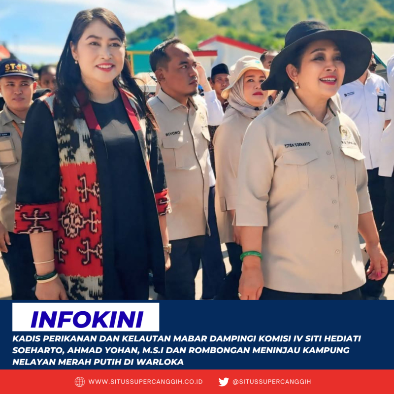 Kepala Dinas Ketahanan Pangan dan Perikanan Manggarai Barat (Mabar), Fatinci Reynilda dampingi Komisi IV DPR-RI untuk meninjau lansung Kampung Nelayan Merah Putih yang berada di Warloka. 