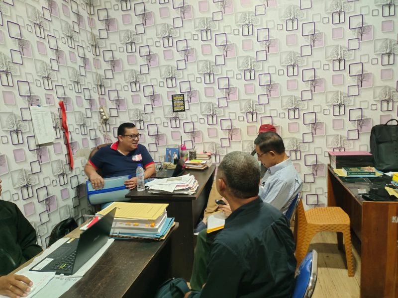 Haji Ramang Ishaka dan Muhamad Syair Saat di periksa oleh penyidik Subdit IV Direktorat Tipidum Bareskrim Polri