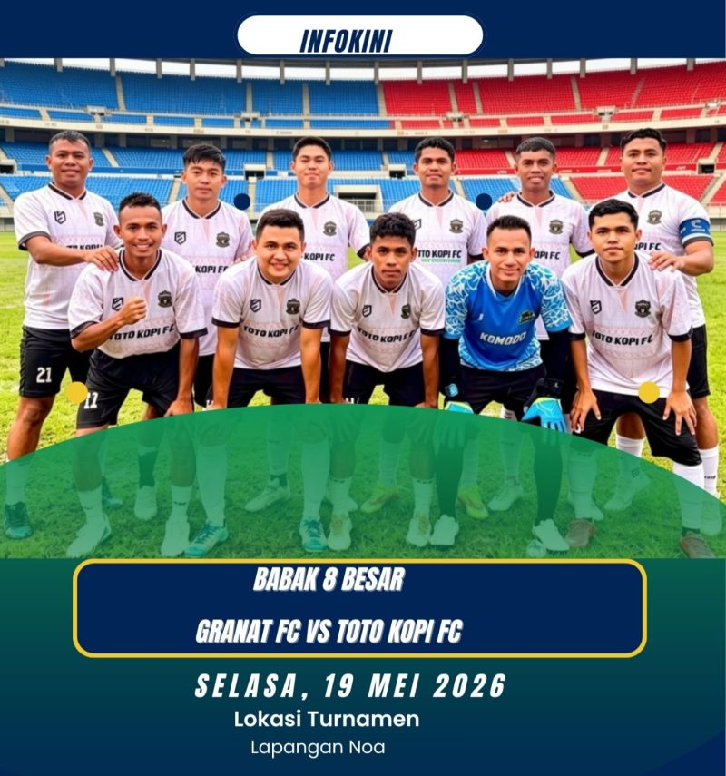 Skuad Tim Toto Kopi FC siap Bertanding sebagai Tim Tandang pada Babak 8 Besar Turnamen Pentakosta di Paroki Noa Kecamatan Mbeliling.