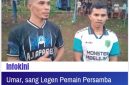 Umar, didampingi sang Coach Granat FC, Zaidul Muksim saat ditemui media usai pertandingan di lapangan Noa, desa Golo Ndoal.