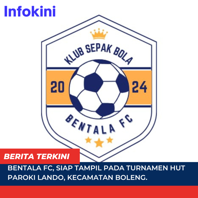 Tim Sepak Bola Bentala FC, akan tampil perdana pada babak Penyisihan Grup B besok.