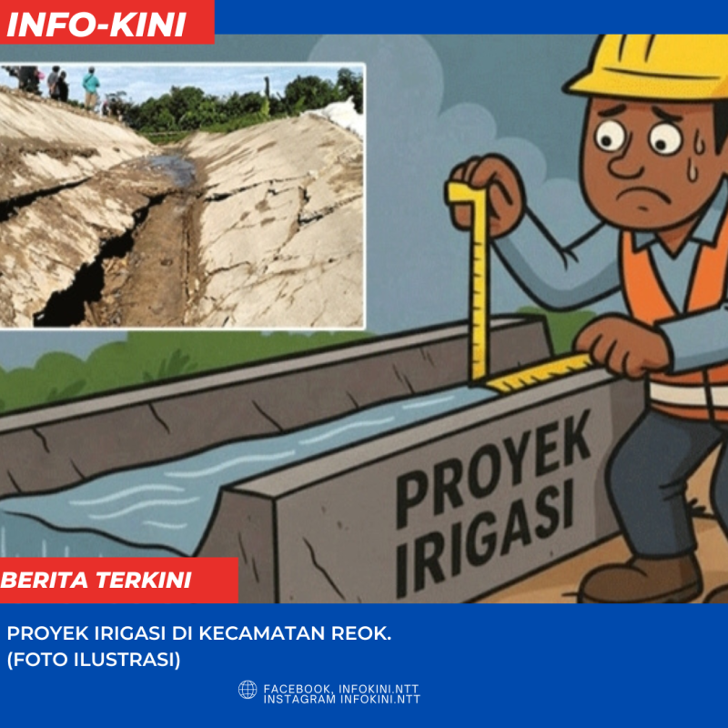 Proyek Irigasi di Kecamatan Reok, Kabupaten Manggarai tuai sorotan Publik. (foto ilustrasi).