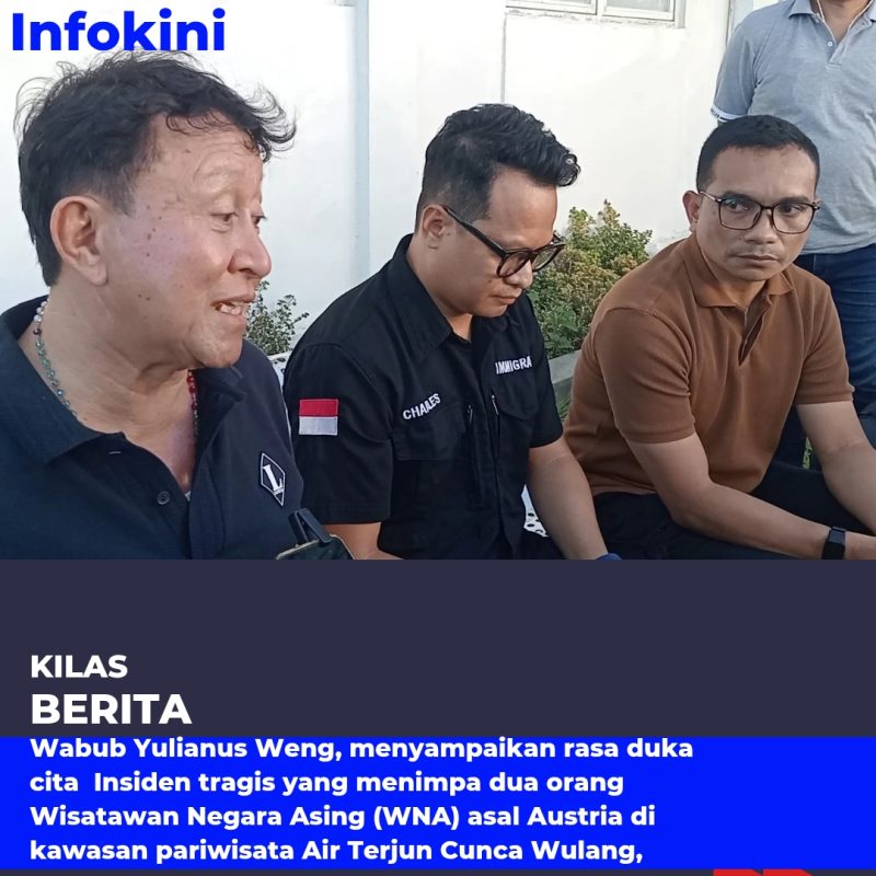 Wabub Yulianus Weng sampaikan Duka cita atas meninggalnya dua WNA asal Austria yang jatuh akibat jembatan Roboh di tempat Wisata Air Terjun Cunca Wulang.