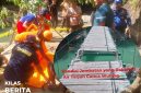 Kedua Jenazah saat di evakuasi oleh Tim SAR dan Kepolisian di Air Terjun Cunca Wulang.