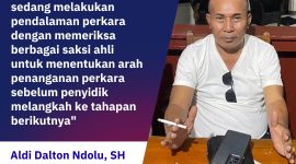 Aldi Dalton Ndolu, kuasa Hukum IB, penyidik masih mendalami keterangan Ahli terkait kasus dugaan penyebaran data pribadi.