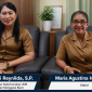 Kepala Disnakertranskop dan UKM Manggarai Barat, Fatinci Reynilda (kiri) dan Kepala Bidang Maria Agustina Ivoni Burhan, (kanan).