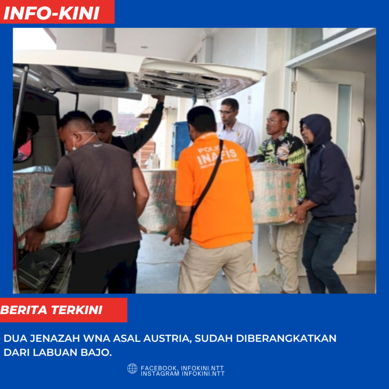 Setelah 10 hari berada di Ruangan Jenazah RS. Merombok, dua Jenazah Warga Negara Asing asal Austria sudah diberangkatkan menuju Denpasar Bali.