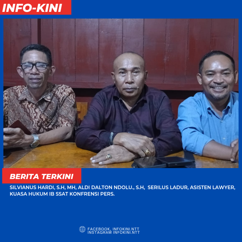 Tim Kuasa Hukum IB, saat Konfrensi Pers terkait Kasus Dugaan Penyebaran data pribadi oleh EH.
