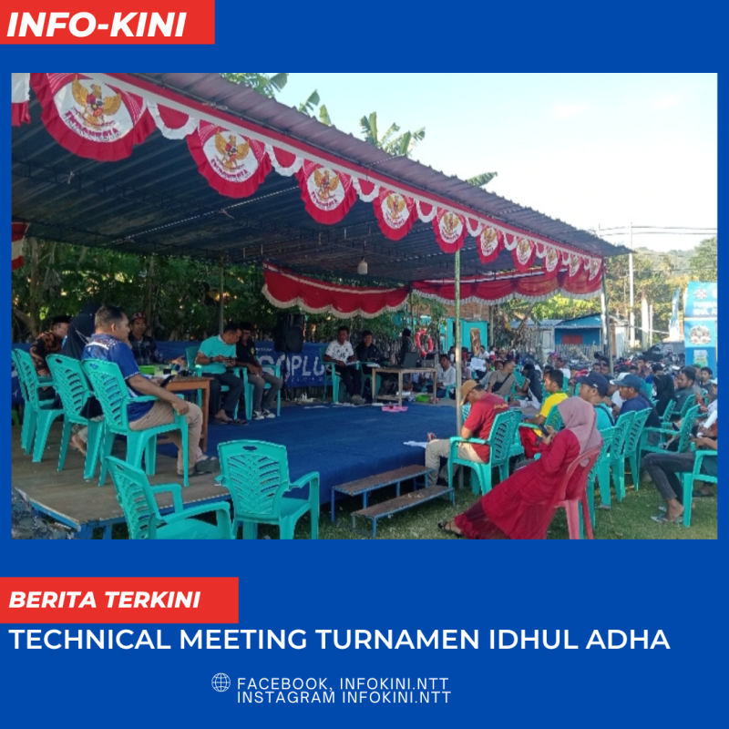 Panitia Idhul Adha CUP Soknar telah melaksanakan kegiatan Technical meeting di Lapangan Kampung Soknar.
