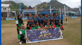 Putri Komodo Selatan Laju ke Babak 16 Besar Voli Putri Golo Mori.