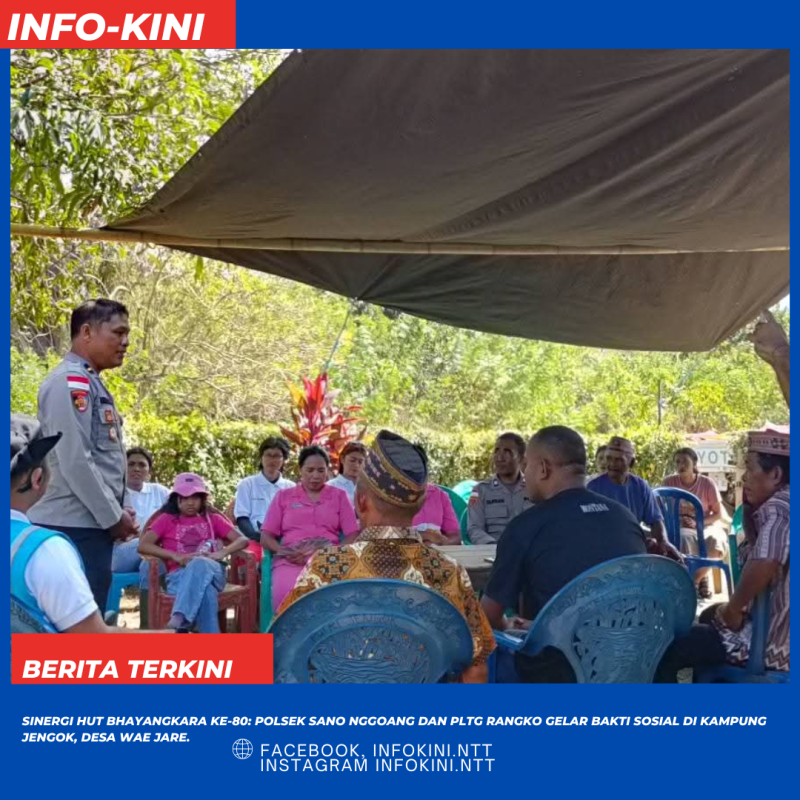 Peringati HUT Bhayangkara, Tim Gabungan Gelar Aksi Kemanusiaan di Sano Nggoang Mbeliling