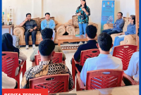 Kadis Fatinci Reynilda, saat membuka sesi Wawancara bagi peserta yang magang ke Jepang.
