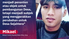 Mikael, Bakal Calon Kepala Desa Wae Jare.