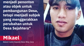 Mikael, Bakal Calon Kepala Desa Wae Jare.