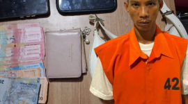 Pelaku Penjambret berhasil diringkus tim Polsek Katibung.