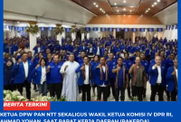 Ahmad Yohan, Saat Pelantikan DPC PAN dan Pengukuhan Relawan di Kota Kupang. 