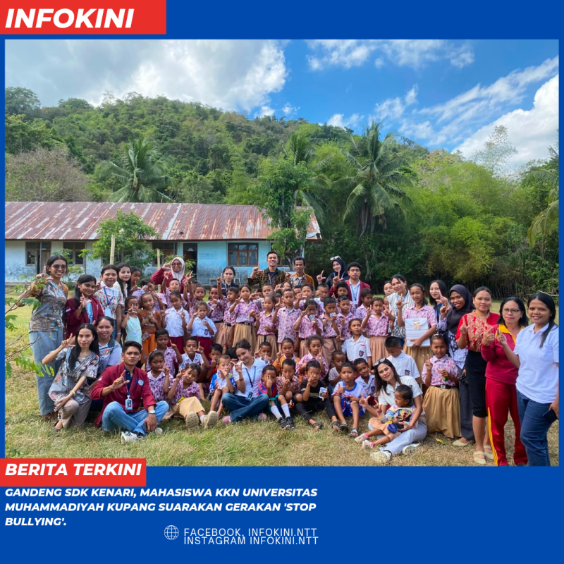 Wujudkan Sekolah Ramah Anak, KKN Muhammadiyah Kupang Edukasi Bahaya Bullying di SDK Kenari.