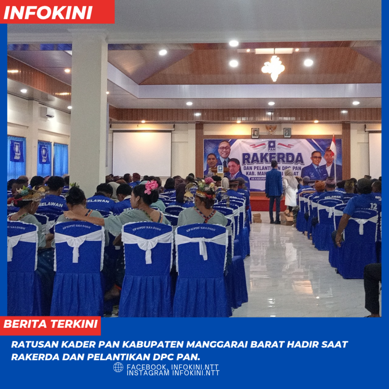 Suasana dalam ruangan RAKERDA PAN Manggarai Barat.