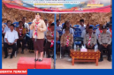 Yovita Dewi Suriany, saat membuka secara resmi kegiatan perkemahan tingkat cabang di Kecamatan Sano Nggoang.