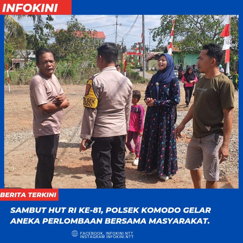 Kapolsek Komodo Ipda Adhar, S.H, saat berbincang bersama warga.