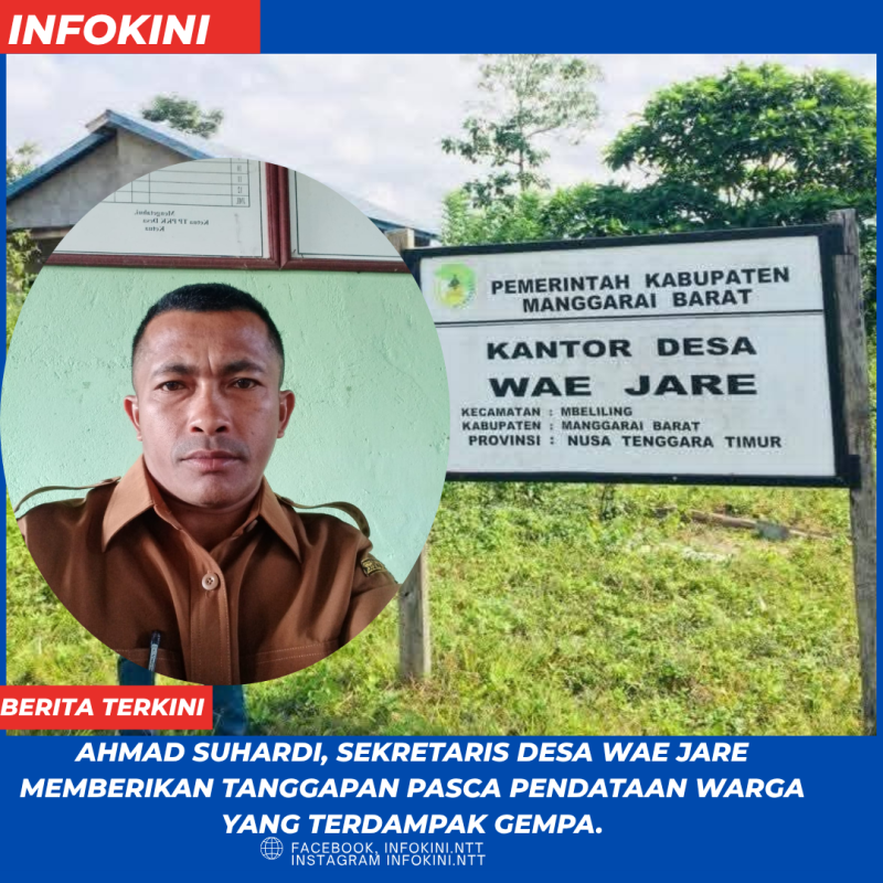 Ahmad Suhardi, Sekretaris Desa Wae Jare.
