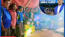 DPD PAN Mabar Distribusikan Bantuan Logistik di Kampung Norang, Kecamatan Welak.