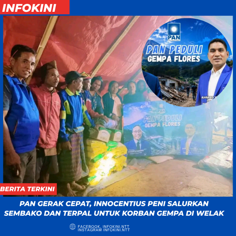 DPD PAN Mabar Distribusikan Bantuan Logistik di Kampung Norang, Kecamatan Welak.