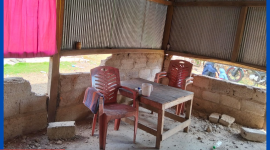 Salah satu dari Puluhan Rumah Masyarakat Desa Wae Jare yang rusak parah akibat Gempa pada, Sabtu (15/8/2026) pagi.