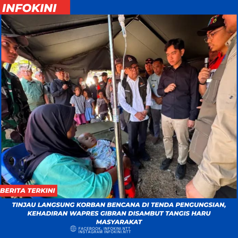 Wapres Gibran, tinjau lansung Korban Gempa di Flores.