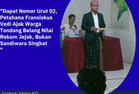 Fransiskus S. Vedi, Calon Kepala Desa Tondong Belang Periode 2026–2024.