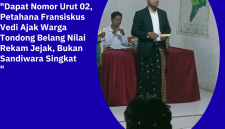 Fransiskus S. Vedi, Calon Kepala Desa Tondong Belang Periode 2026–2024.