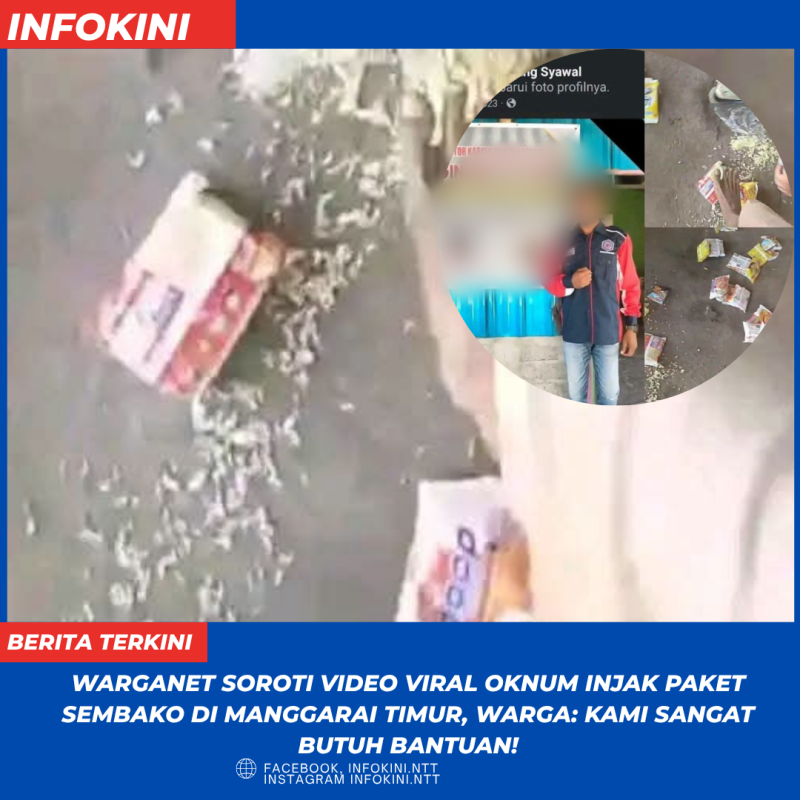Terkait vidio Viral injak Sembako, warga masyarakat Desa Golo Lijun buka suara. 