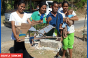 Siprianus Jedeo, seorang pria yang penyandang Disabilitas yang rela berbagi kasih kepada warga yang terdampak gempa di Kecamatan Lamba Leda Utara.