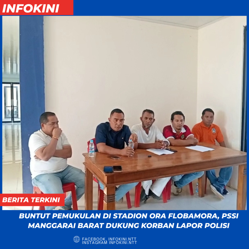 Tak Toleransi Kekerasan, PSSI Manggarai Barat Dukung Kasus Pemukulan Wasit Fredi Dibawa ke Ranah Hukum. Sabtu (5/9/2026).