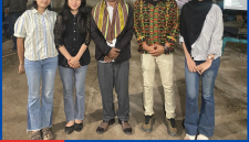 Muhamad Sutar, Kepala Desa Tiwu Nampar bersama Mahasiswa KKN UM Kupang.